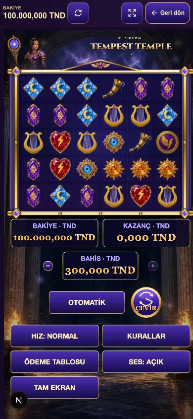 Tempest Temple — Mobile