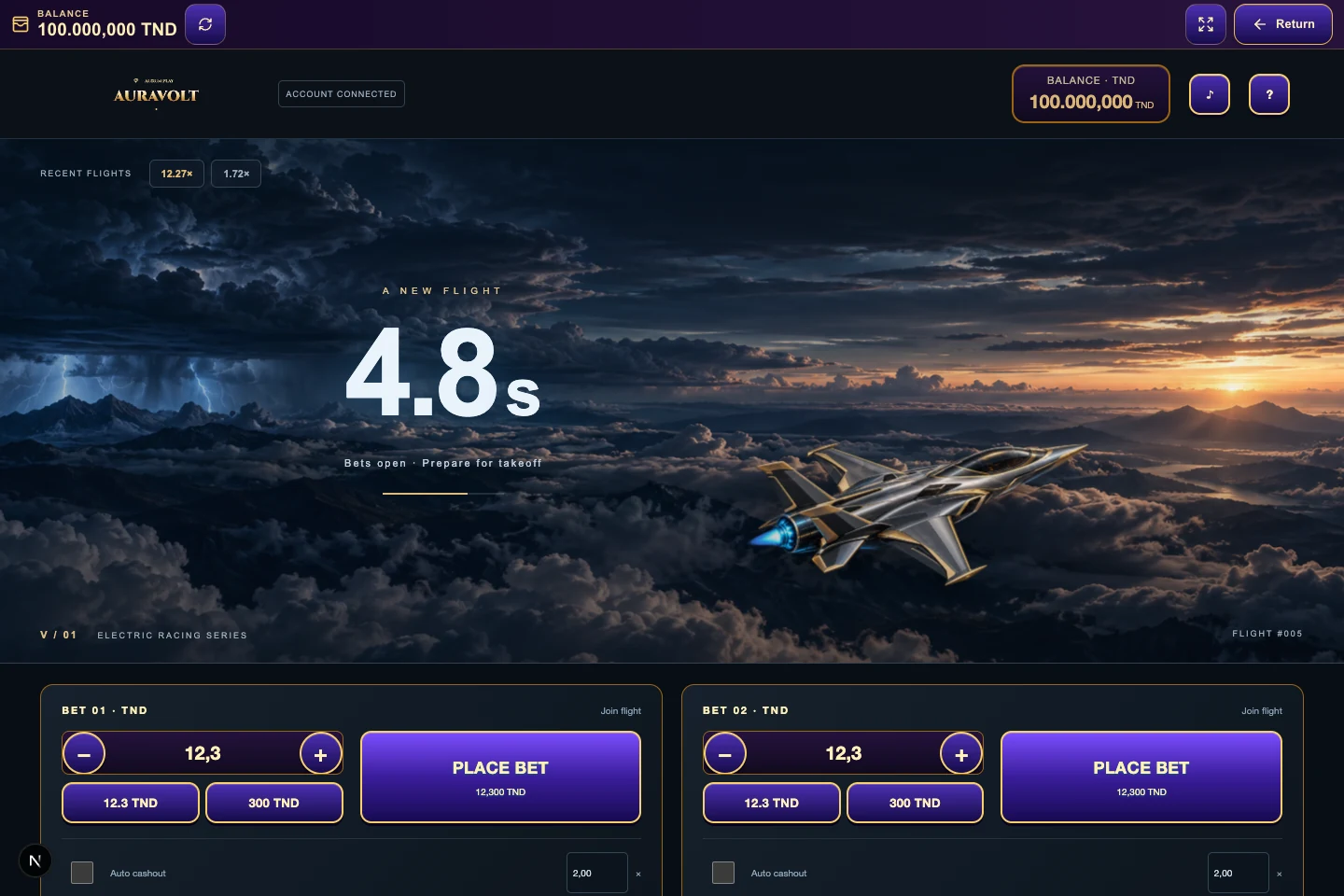 Auravolt — Desktop