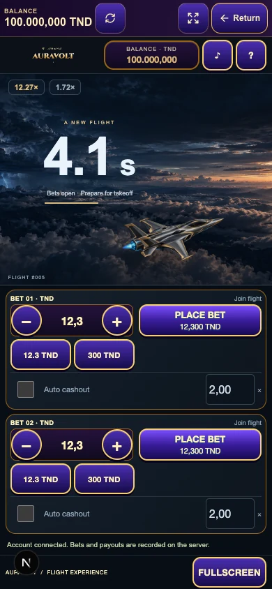 Auravolt — Mobile